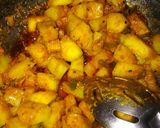 A picture of step 2 of Raw Mango vegetable (kacchi keri ka saag).