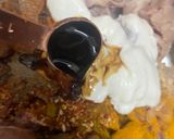 A picture of step 2 of Kerala style chicken fry.