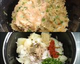 A picture of step 1 of Potato Sandwich.