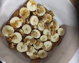 A picture of step 1 of Banana walnut pudding.
