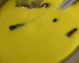 A picture of step 5 of Kadhi with lauki.