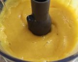 Une image de l'étape 1 de Panna cotta mangue et kiwi.