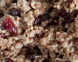 A picture of step 2 of Cacao cranberry flapjack bites.