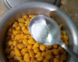 A picture of step 2 of Sweet Dahi baday.