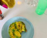 A picture of step 1 of Avocado + Zing.