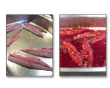 Foto del paso 2 de la receta: Caballa marinada con tunos indios, tomate y yogur natural