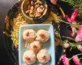 A picture of step 3 of Roasted chana coconut Laddu.