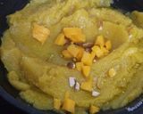 A picture of step 3 of Mango sheera.