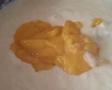 A picture of step 6 of #Ramadan.... Mango Firni.