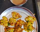 A picture of step 3 of Methi bhajiya.