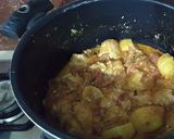 A picture of step 8 of Dajjad khubus pilaf without oven.