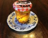 A picture of step 2 of California Farm Farmers Daughters Apricot Brandy.