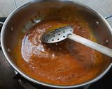 A picture of step 4 of Palak paneer.