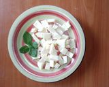 A picture of step 1 of Palak paneer 🥬🍅🧅(Indian spinach & fried cottage cheese).