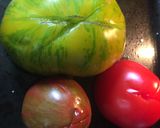 A picture of step 1 of Heritage tomato salsa.