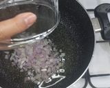 A picture of step 2 of Tum yum Sausages rice.