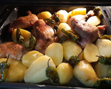 Foto del paso 10 de la receta: Pollo al horno con patatas y pimiento