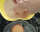 A picture of step 4 of Tiramisu Coffee Cake | No-Bake Cake | Marie biscuit Dessert.