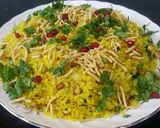 A picture of step 2 of Mint poha.