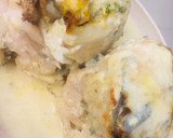 Foto del paso 10 de la receta: FILET DE 🐟MERLUZA🐟 (relleno) ARROLLADO Y CUBIERTO CON SALSA CREMA DE QUESO ROQUEFORT🧀🐟