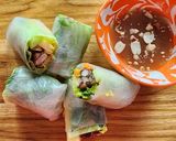 Hình bước làm 4 của món Cuốn tempeh (món chay)
