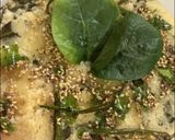 A picture of step 4 of Oats semolina spinach dhokla.