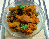 A picture of step 4 of Drumstick Subzi.