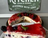 🍰 KRÉMES MASCARPONÉS SAJTTORTA ERDEI GYÜMÖLCSÖKKEL 🫐🍓 recept fázis 7 fotója