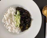 Foto langkah ke 13 dari resep Jjajang-myeon/bab Sauce 짜장면/밥 소스 | Nasi/mie Jjajang | Halal.