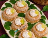 صورة لخطوة 6 من وصفة ميني موسكوتشو محشي بكريمة الليمون منعش🍋