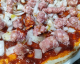 Foto del paso 3 de la receta: Pizza de hamburguesa con cebolla y Queso (invención mía)