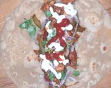 A picture of step 10 of Chicken Roll.