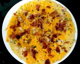 A picture of step 8 of My left Over Chicken,Bacon & Cheese Omelette 🤩.