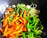 A picture of step 2 of Soft Tofu Cubes Vegetable Thukpa.