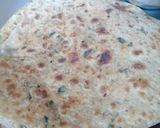 A picture of step 4 of Drumsticks leaves paratha.