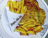 A picture of step 11 of French fries and Fried Egg (Breakfast treat 2)🍟.