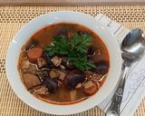 Házi tarka bableves 🫘🍲🫘 recept fázis 6 fotója