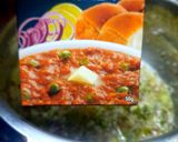 A picture of step 2 of Pressure cooker pav bhaji in 25 minutes.