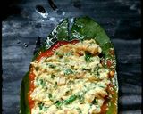 A picture of step 6 of Spinach paneer grilled roles.