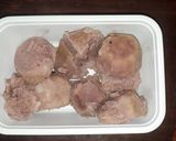 A picture of step 5 of Boiled Nduma (arrowroot) with Cardamon and Onion.