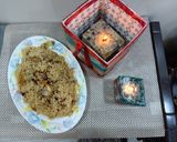 A picture of step 3 of Chicken pulao.