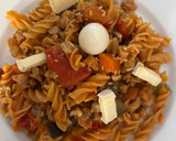 Foto del paso 3 de la receta: 🌱Pasta de lentejas con verduritas y soja texturizada 🌱