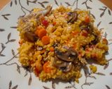 Foto del paso 9 de la receta: Rape con arroz y champiñones