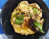 A picture of step 3 of Peanut nariyal chutney.