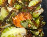 A picture of step 6 of Saucy Brussel Sprouts.
