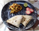 A picture of step 5 of Paneer Bhurji.