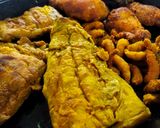 عکس مرحله 2 از دستور مرغ و ماهی و میگو سوخاری👋🏻