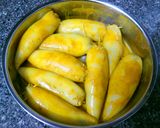 Hình bước làm 7 của món Mực Ống Nhồi Hình Nải Chuối