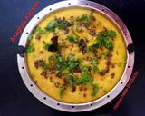 A picture of step 2 of Moong Dal Dhokla (yellow) 🍽.