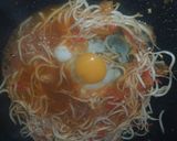 Foto langkah ke 4 dari resep Spaghetti saos tomat, telur, toge (3t).